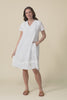 Stassi White Crinkle Cotton Dress,video