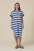McKinley Cobalt Stripe Cotton Dress,Video