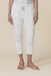 Fundamental Brunch White Cotton Sweatpants,video