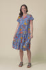 Lania Orange Garden Crinkle Cotton Dress,Video