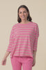 Arielle Melon Stripe Cotton Top,video