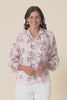 Hamilton Pink Floral Linen Blend Blouse,Video