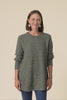 Lucas Khaki Knit Button Jumper