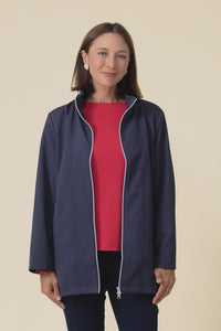 Cora Navy Zip Jacket