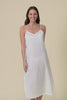 White Cotton Maxi Slip Dress,Video