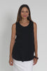 Black Cotton Scoop Tank,Video