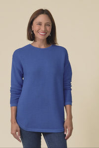 Somer Cobalt Organic Cotton Knit Jumper