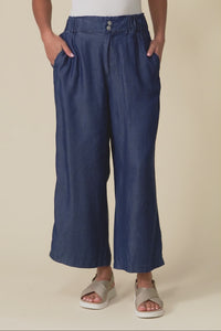 Rio Dark Blue Lyocell Relaxed Pants