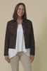 Danielle Chocolate Stretch Jean Jacket,Video