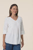 Fia White Sleeved Crinkle Cotton Top,Video