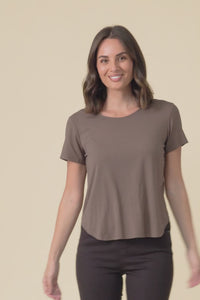 Janis Chocolate Bamboo Tee