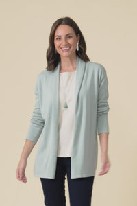 Primrose Mint Cotton Drape Cardigan