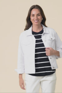 Siobhan White Stretch Jacket