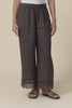 Yukon Chocolate Linen Embroidered Pants,Video