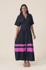 Scarlet Pink Stripe Shirt Dress,Video