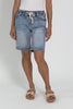 Gabby Mid Blue Denim Bermuda Shorts,Video