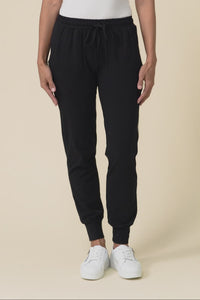 Black Cotton Everyday Tie Sweatpants