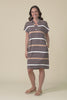 Naomi Tan Stripe Bamboo Polo Dress,Video