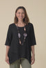 Anya Black Linen Cotton Top,Video