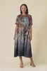 Palisades Mocha Floral Silk Dress