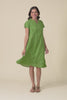 Stassi Fern Green Crinkle Cotton Dress,video