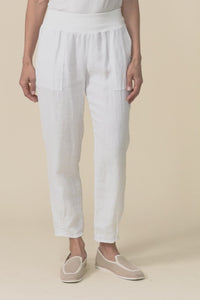 Tatum White Linen Pants,Video