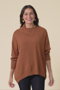 Renfrey Chocolate Knit Jumper