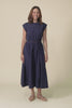 Cooper Navy Cotton Pocket Dress,video