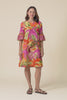 Jonty Orange Tropical Frill Dress,video