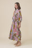 Botanica Purple Leaf Button Dress,Video
