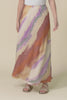 Sicily Rust Stripe Linen Blend Skirt,Video