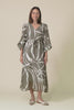 Mareli Khaki Abstract Tie Dress,Video
