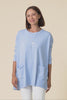 Helsinki Blue Knit Pocket Jumper
