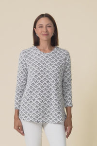 Darly Grey Geo Snood Jumper