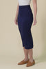 Navy Bamboo Maxi Tube Skirt,Video