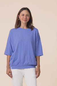 Mazie Blue Cotton Sweat,video