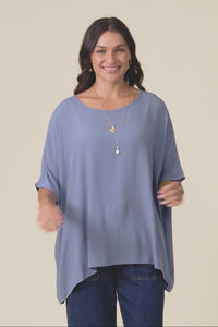 Mali Steel Drape Top