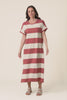 Tiarna Coral Stripe Cotton Dress,video