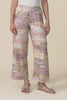 Xandra Yellow Abstract Linen Pocket Pants,Video