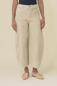 Angela Tan Wide Leg Corduroy Pants