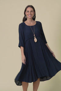 Karina Navy Crescent Dress,Video