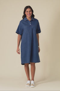 Shift Blue Denim Shirt Dress