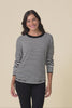 Colorado Black Stripe Knit Top