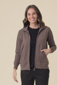 York Brown Zip Jacket