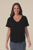 Toronto Black Cotton Tee