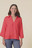 Brayden Red Collared Blouse,video