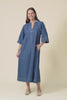 Davina Blue Denim Maxi Dress,Video