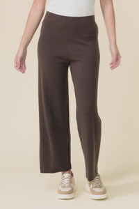 Dalia Chocolate Wool Cashmere Pants