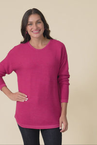 Somer Hot Pink Organic Cotton Knit Jumper