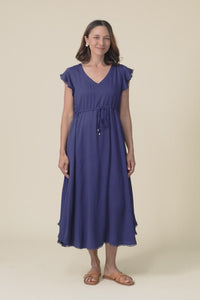 Libby Navy Midi Dress,video